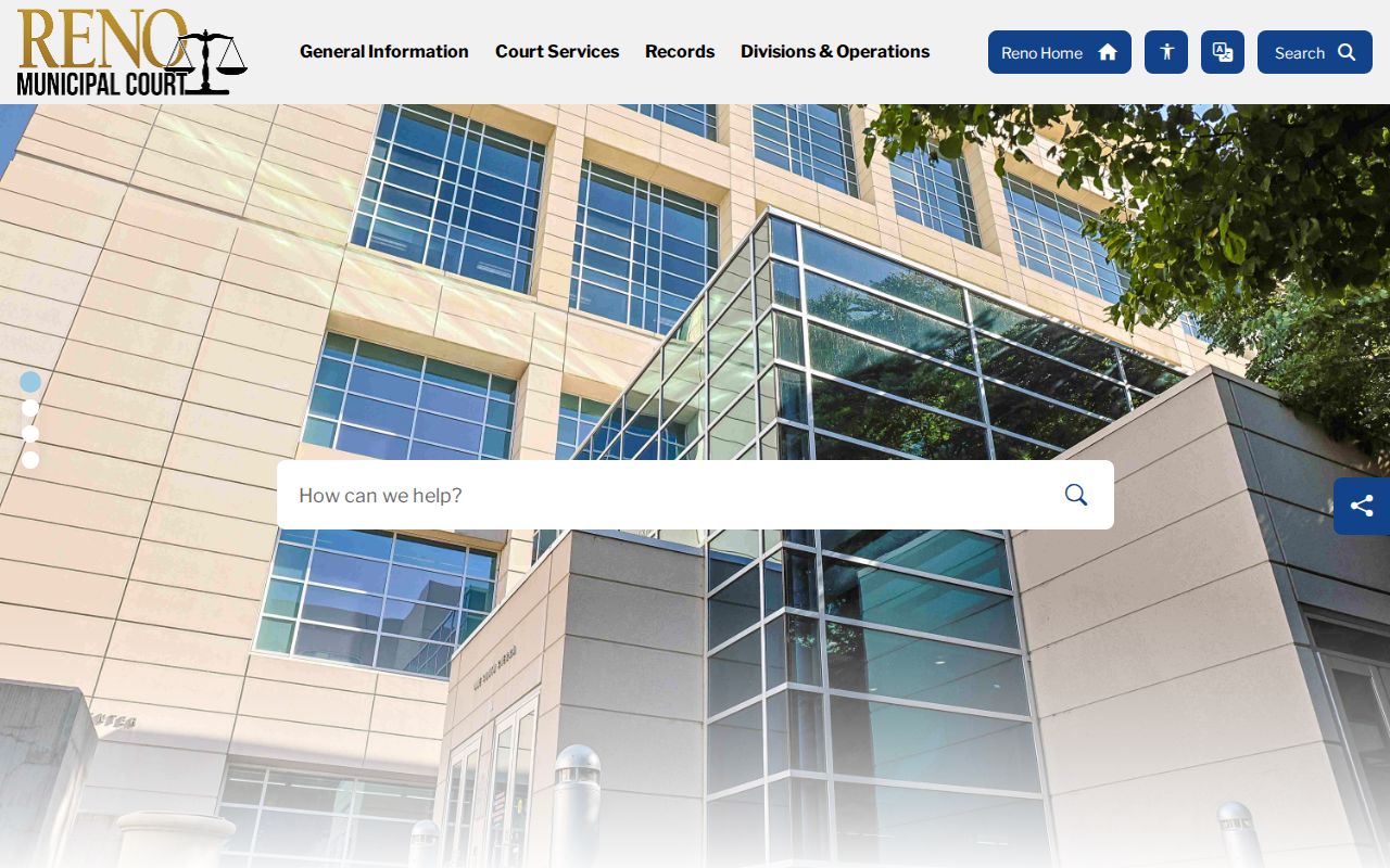 Reno Municipal Court warrant process information for Washoe County